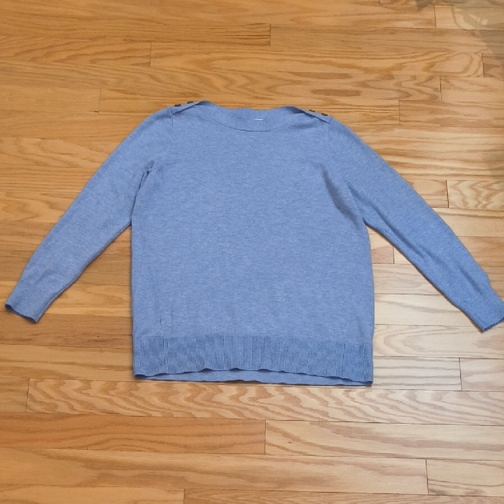 LOFT Blue Crew Neck Sweater